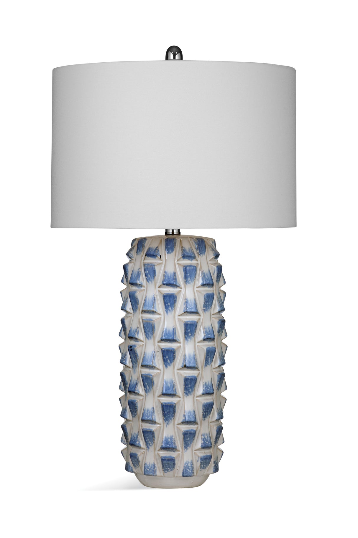Bassett Blue/White Stones Table Lamp