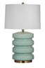 Bassett Light Green/Antique Brass Marzz Table Lamp