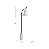 Bassett Black Studio Floor Lamp