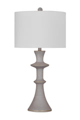 Bassett Light Cement Candra Table Lamp