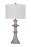 Bassett Light Cement Candra Table Lamp