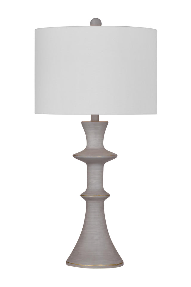 Bassett Light Cement Candra Table Lamp