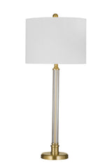 Bassett Clear / Antq Brass Yukon Table Lamp
