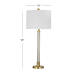 Bassett Clear / Antq Brass Yukon Table Lamp