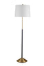 Bassett Black/Brushed Brass Sindi Floor Lamp