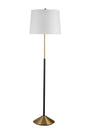 Bassett Black/Brushed Brass Sindi Floor Lamp