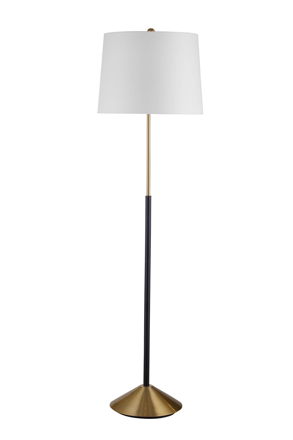 Bassett Black/Brushed Brass Sindi Floor Lamp