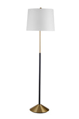 Bassett Black/Brushed Brass Sindi Floor Lamp