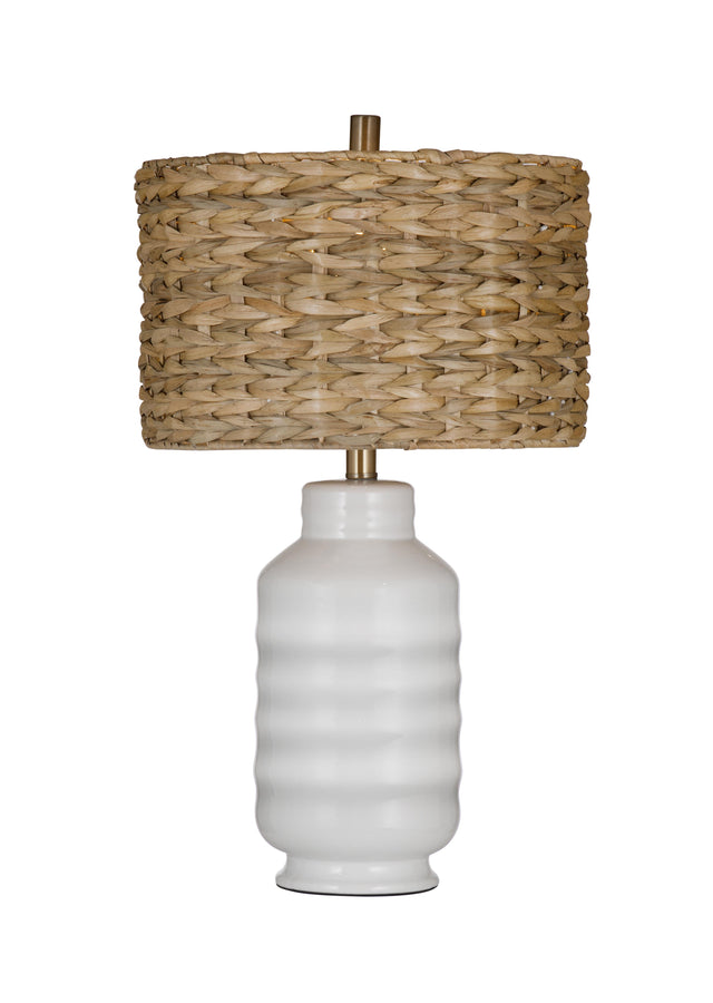 Bassett White Tigris Table Lamp