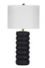 Bassett Black Wood Pareena Table Lamp