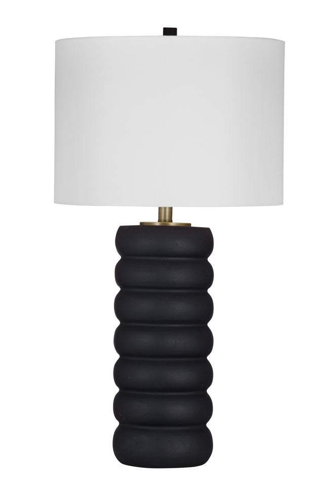 Bassett Black Wood Pareena Table Lamp