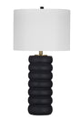 Bassett Black Wood Pareena Table Lamp
