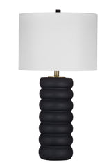 Bassett Black Wood Pareena Table Lamp