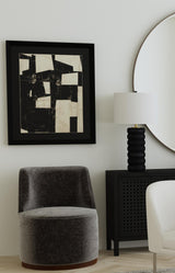 Bassett Black Wood Pareena Table Lamp