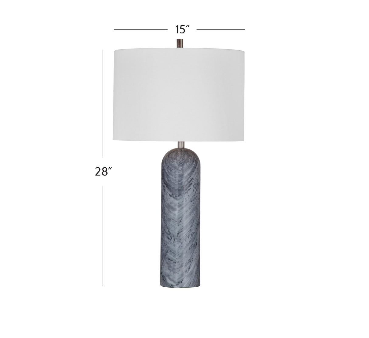 Bassett Gray Sassandra Table Lamp