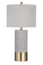 Bassett Gray / Antq Brass Tano Table Lamp