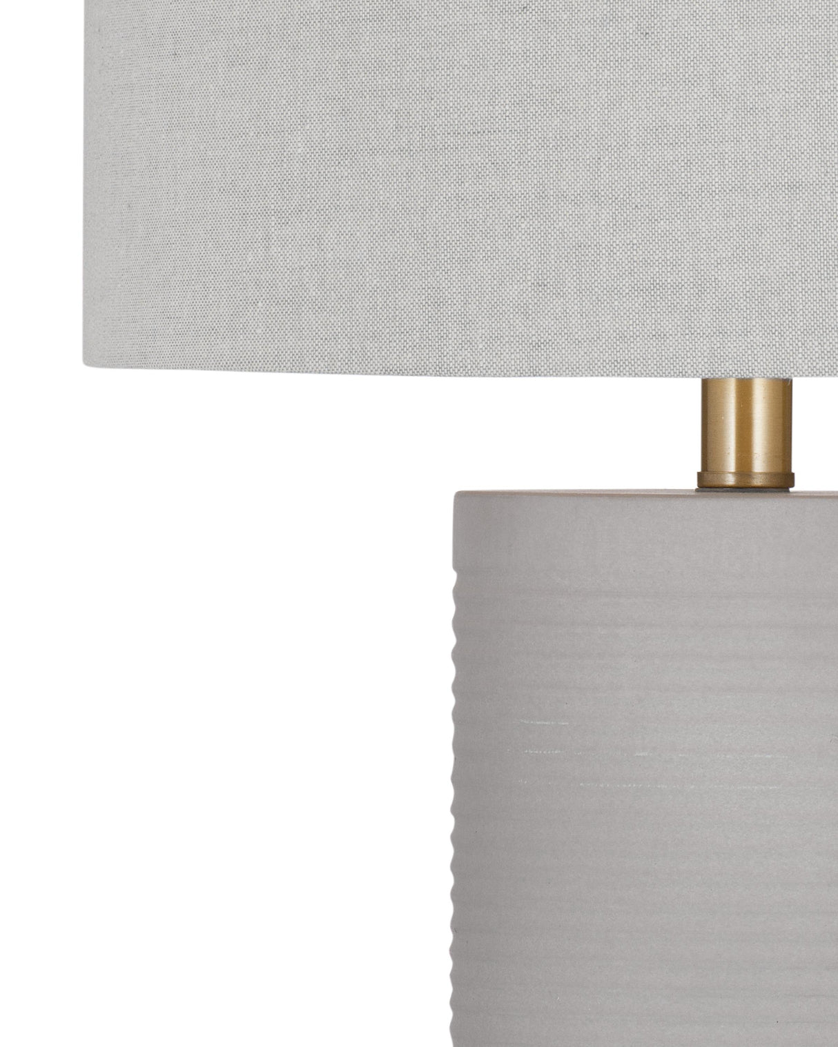 Bassett Gray / Antq Brass Tano Table Lamp
