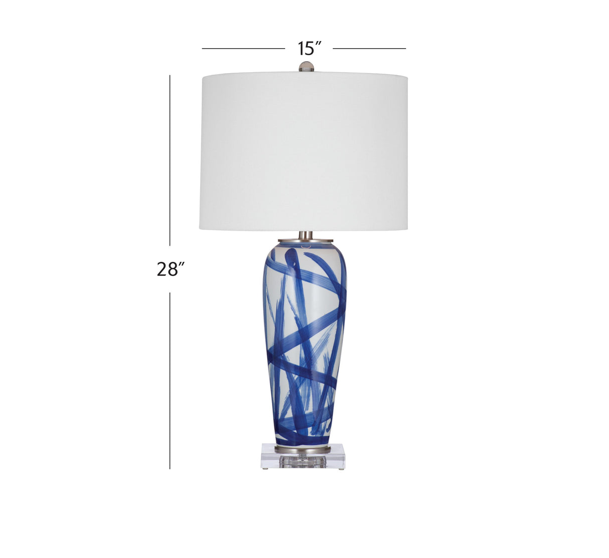 Bassett Blue/White Rianna Table Lamp