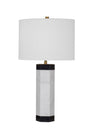 Bassett Black/White Charlie Table Lamp