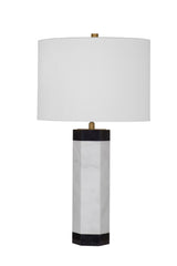 Bassett Black/White Charlie Table Lamp