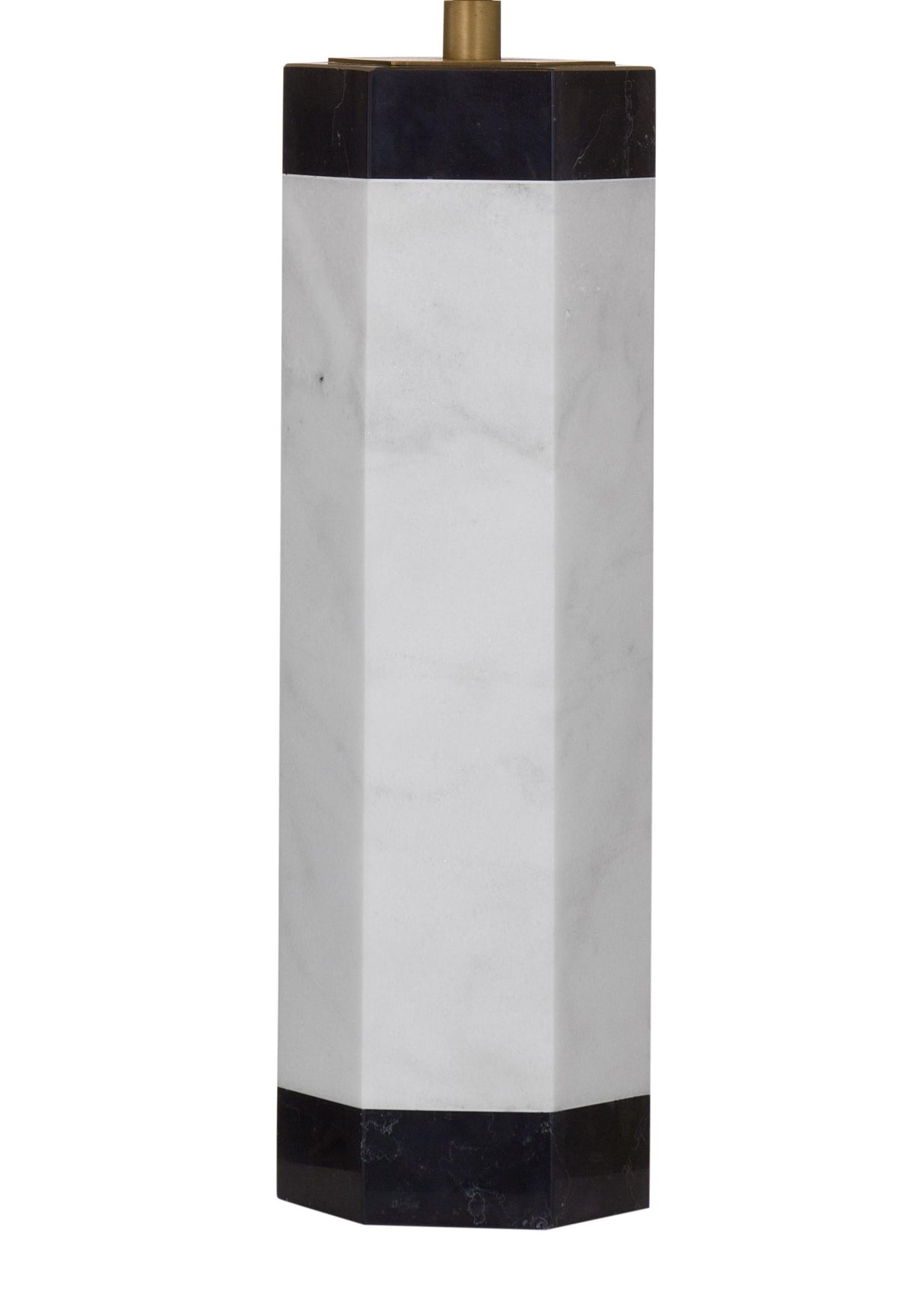 Bassett Black/White Charlie Table Lamp