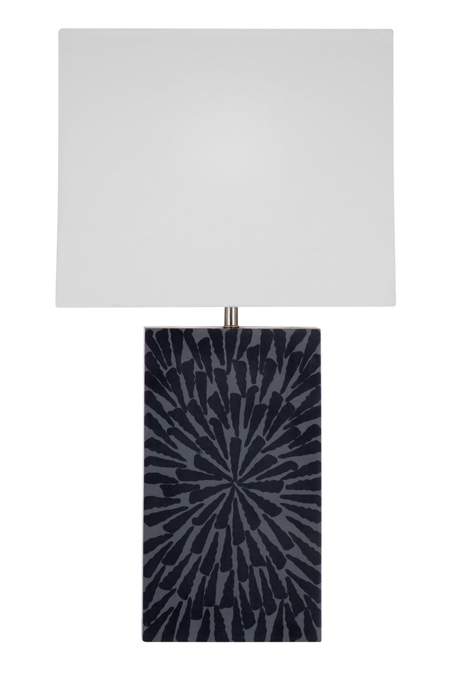 Bassett Gray Fleur Table Lamp