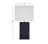 Bassett Gray Fleur Table Lamp