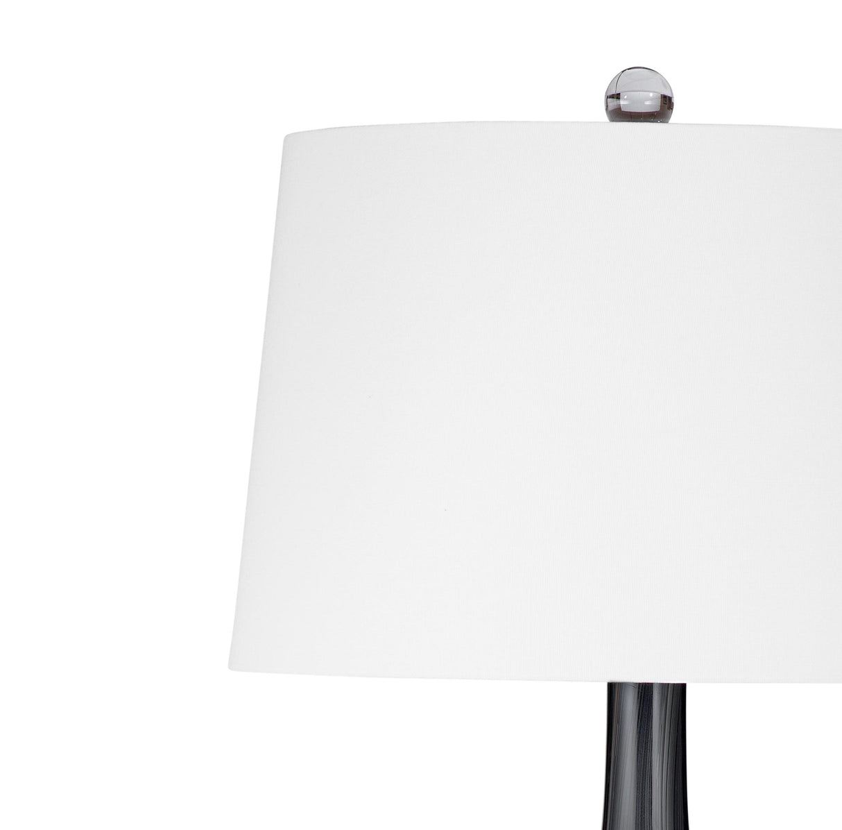 Bassett Black Black Glass Table Lamp