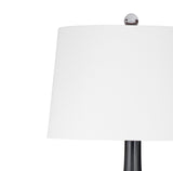 Bassett Black Black Glass Table Lamp