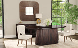 Bassett Black, Brown Black Glass Table Lamp