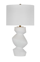 Bassett Matte White Helen Table Lamp