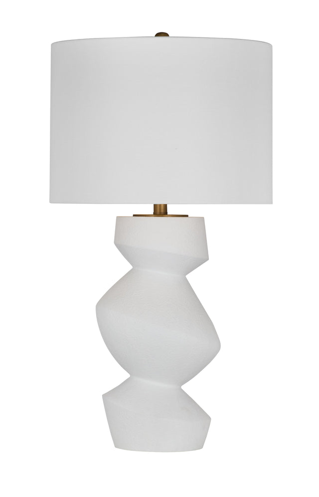Bassett Matte White Helen Table Lamp