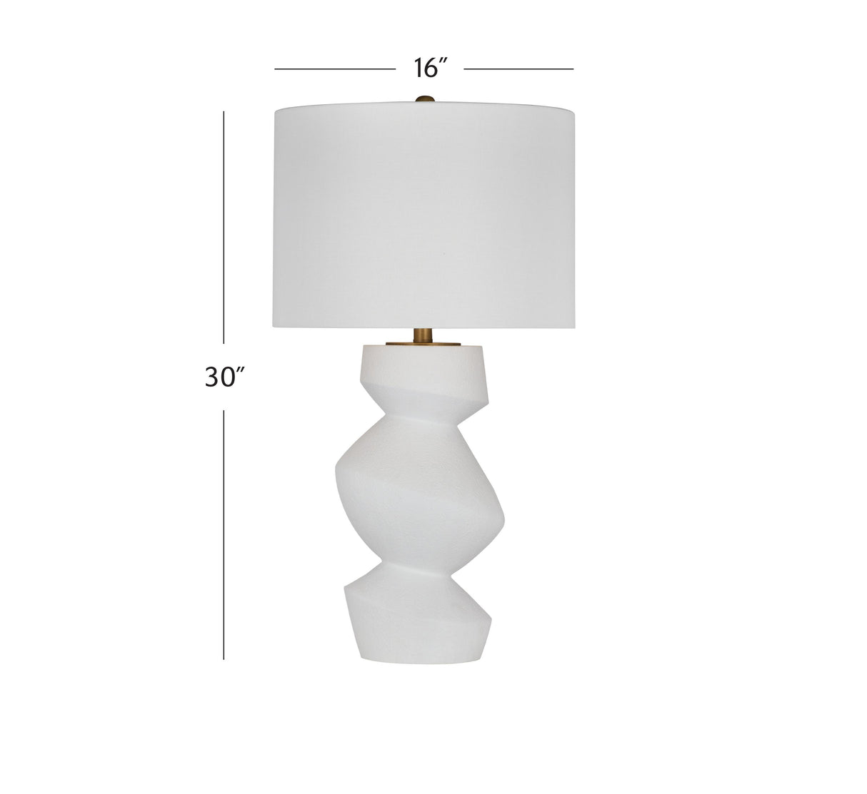Bassett White Helen Table Lamp