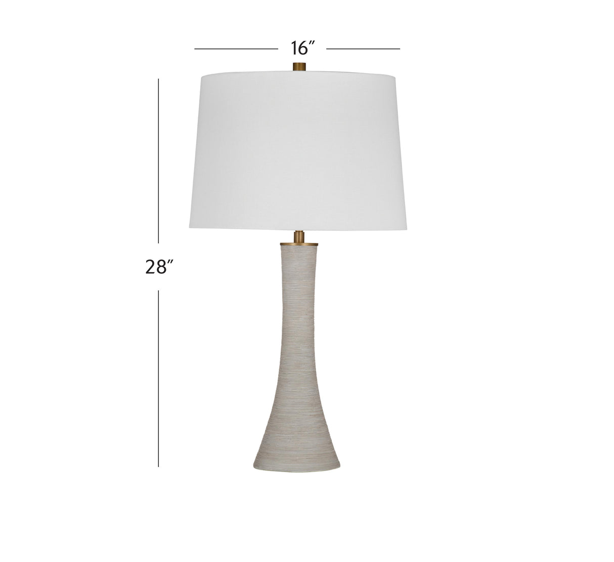 Bassett Gray Ranier Table Lamp