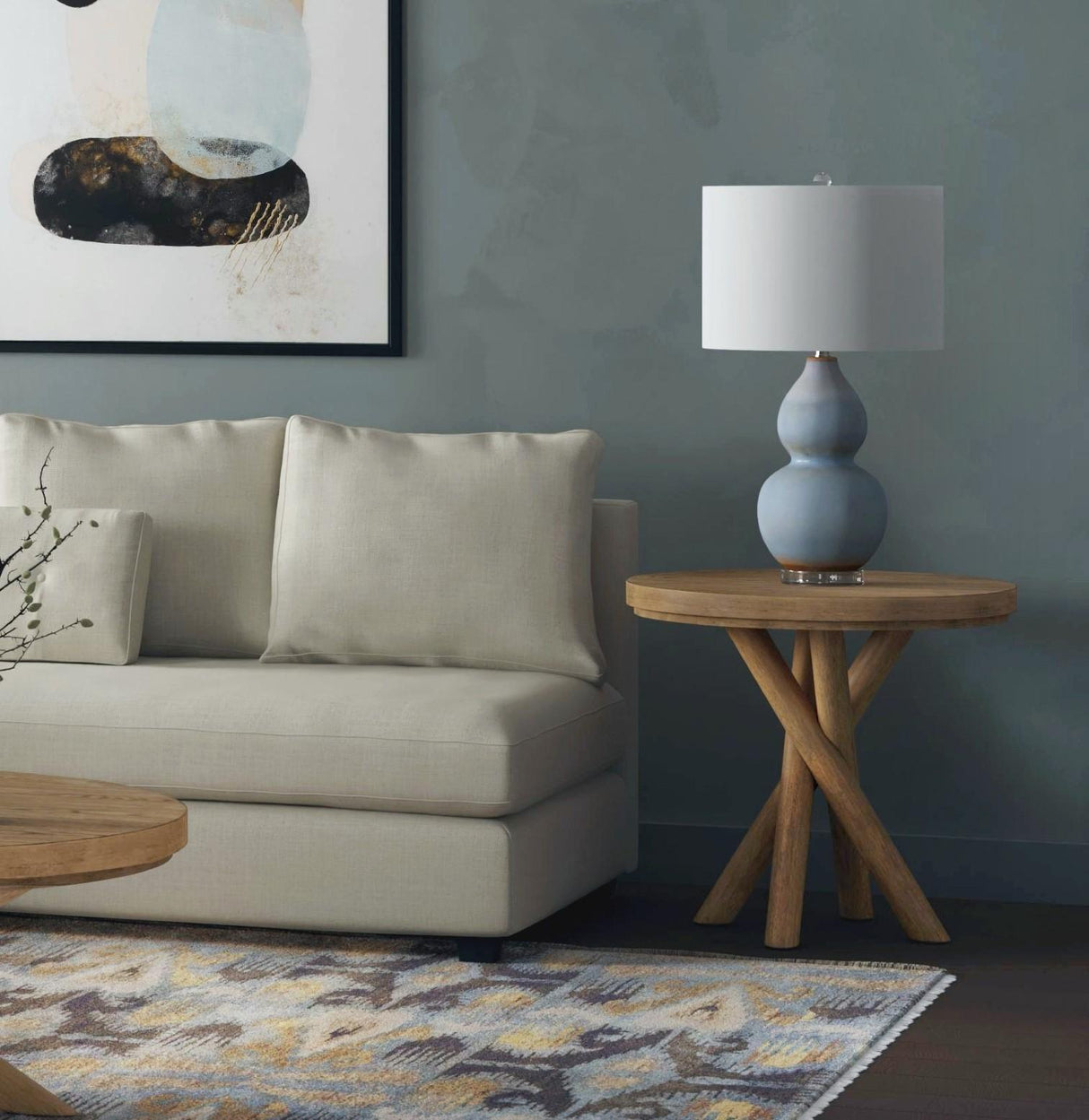 Bassett Gray Glencoe Table Lamp
