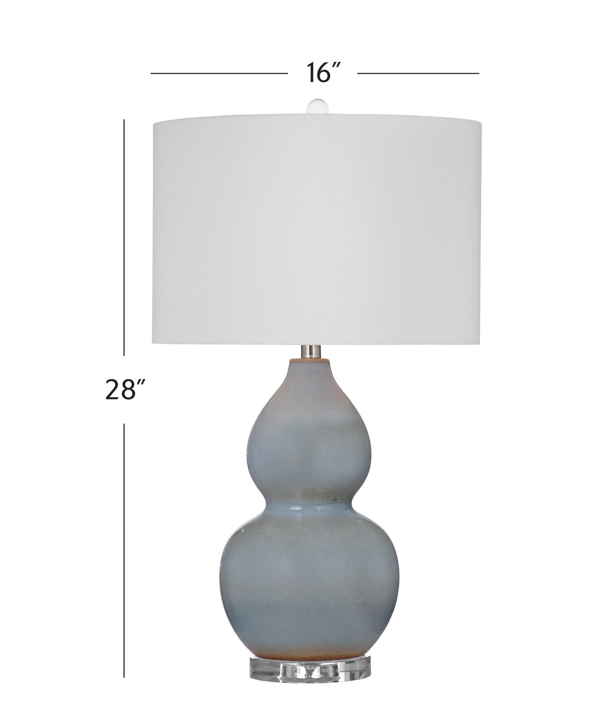 Bassett Gray Glencoe Table Lamp