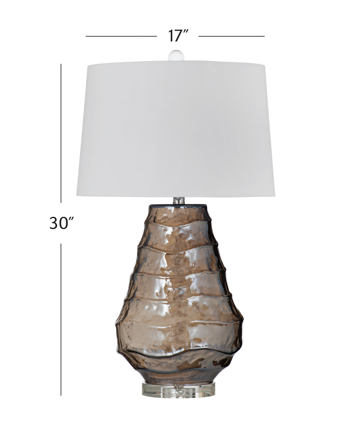 Bassett Gray Monaco Table Lamp