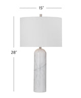 Bassett White Tioga Table Lamp