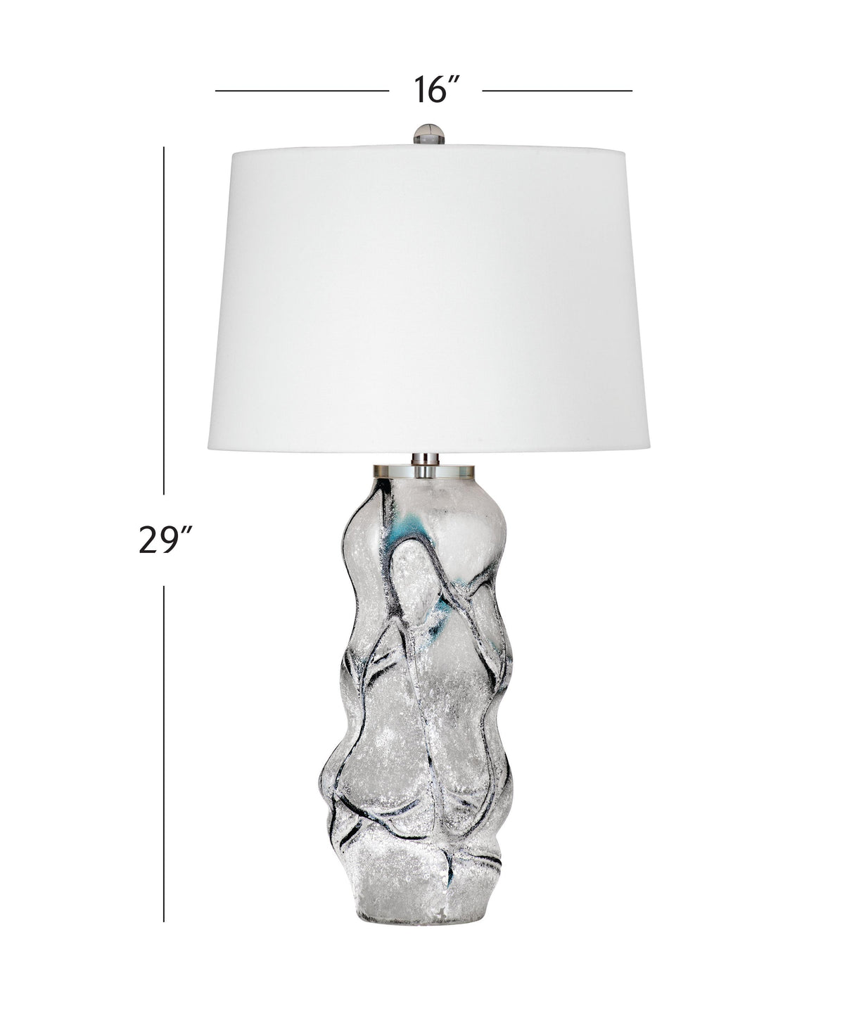 Bassett White Ion Table Lamp