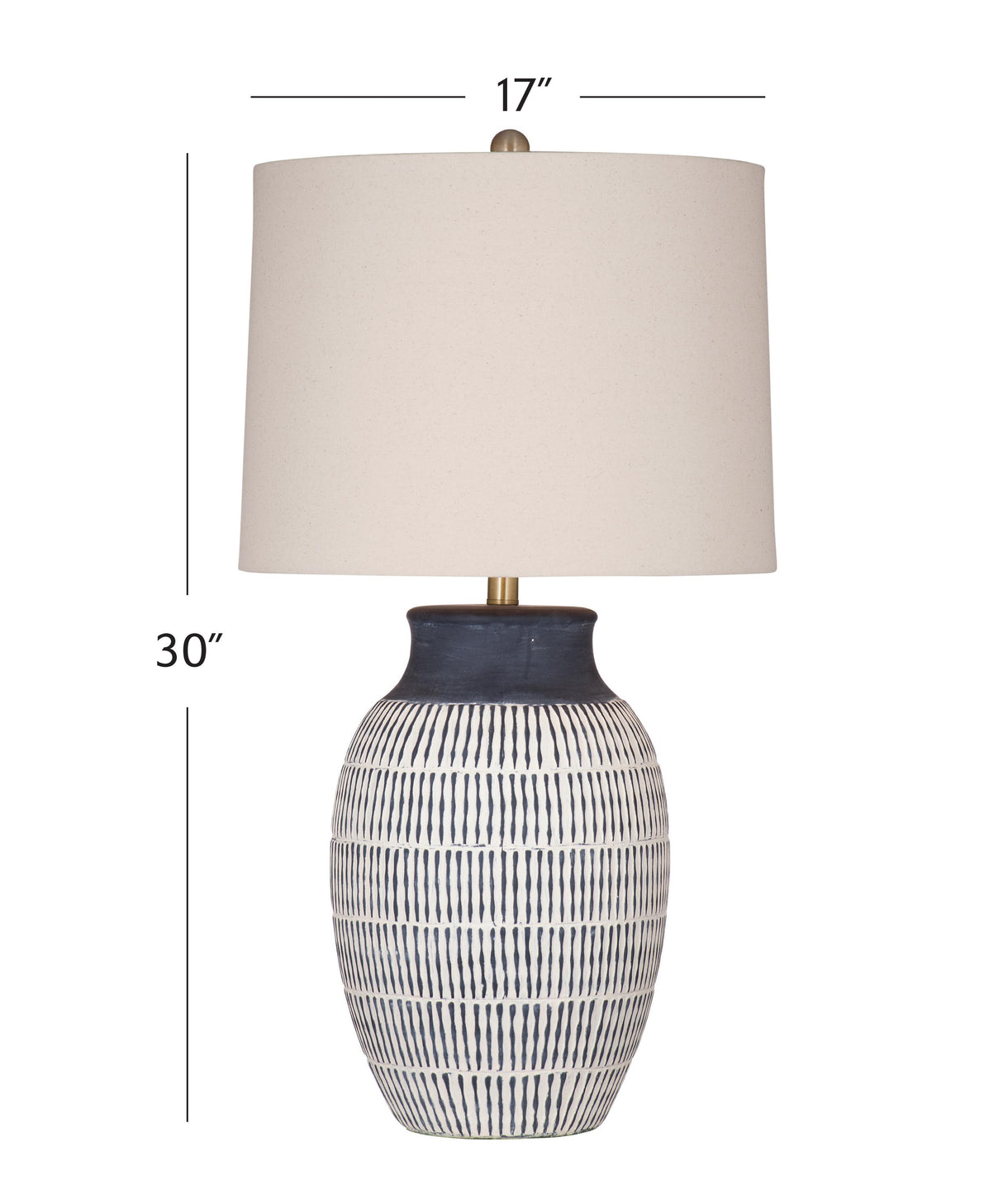 Bassett Blue Marrengo Table Lamp