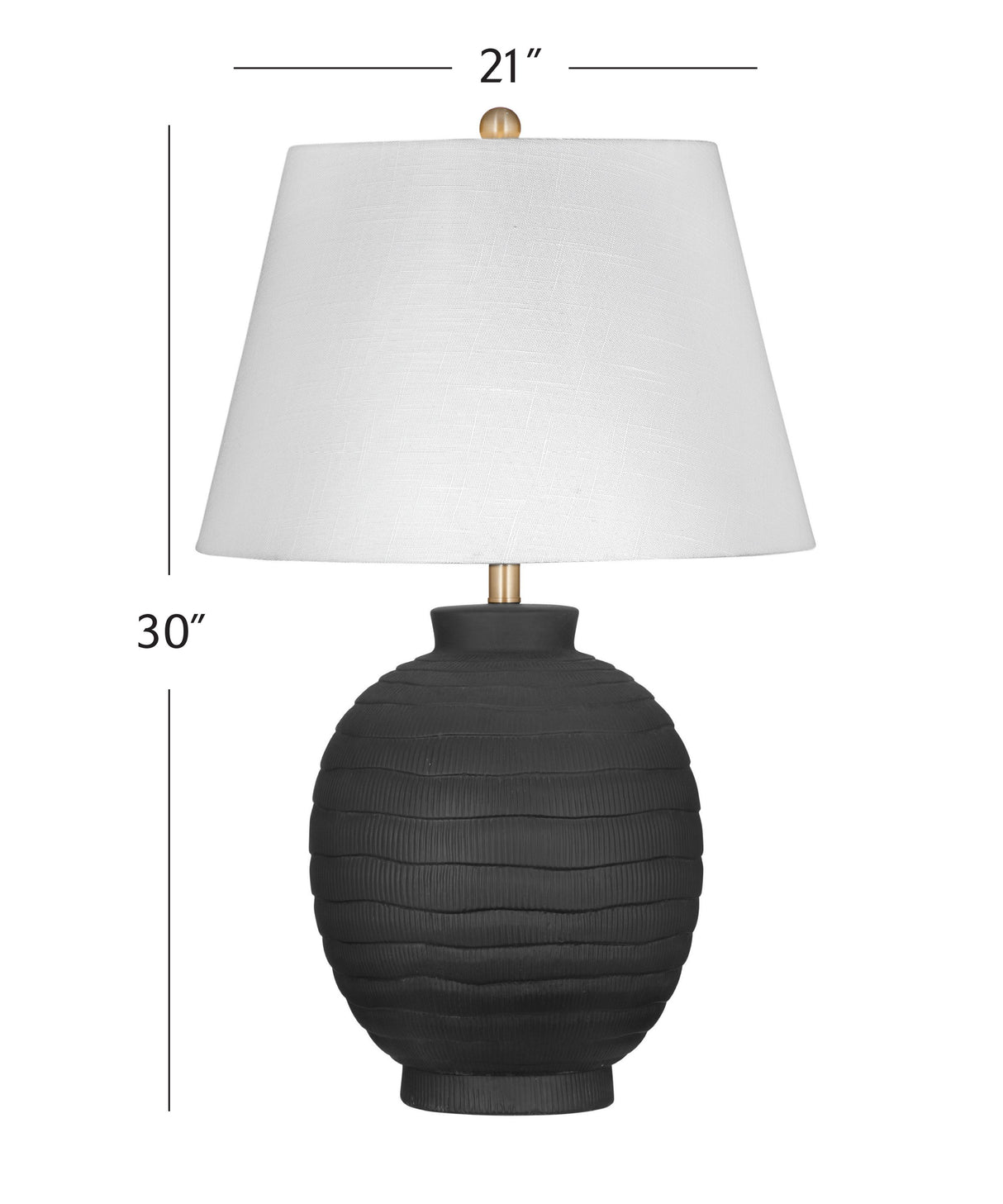 Bassett Black Ventraa Table Lamp