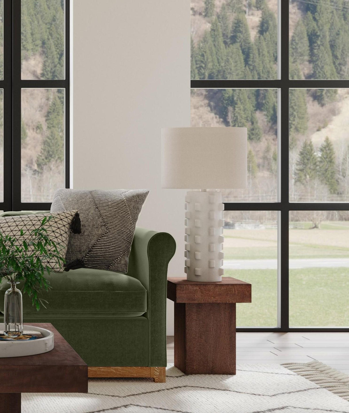 Bassett White Mellette Table Lamp