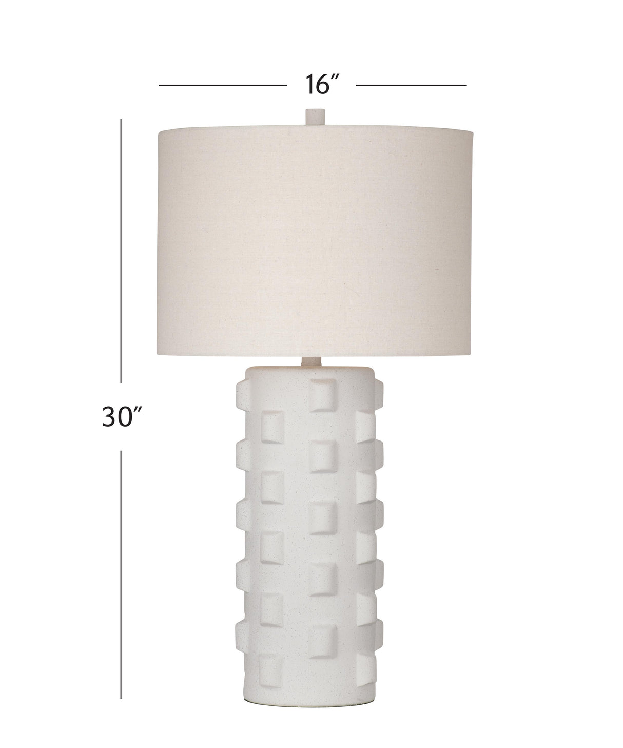 Bassett White Mellette Table Lamp