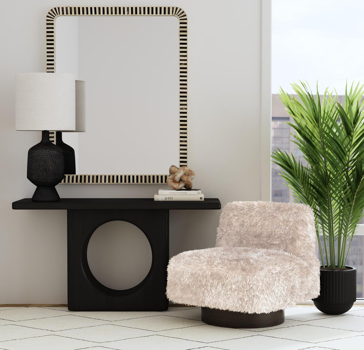Bassett Black Hartley Table Lamp