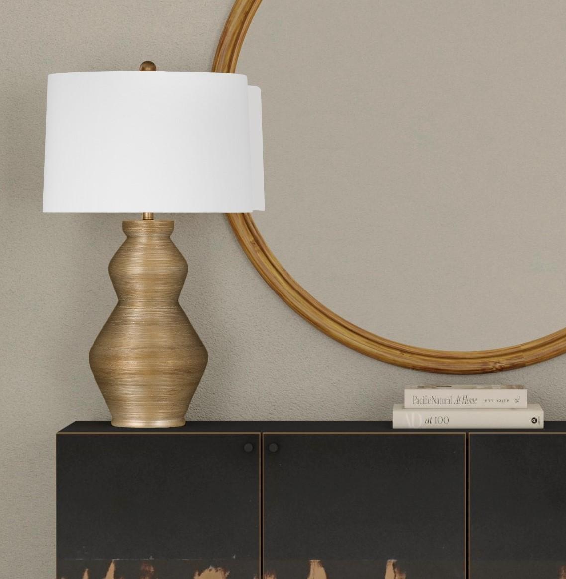 Bassett Antique Gold Panola Table Lamp