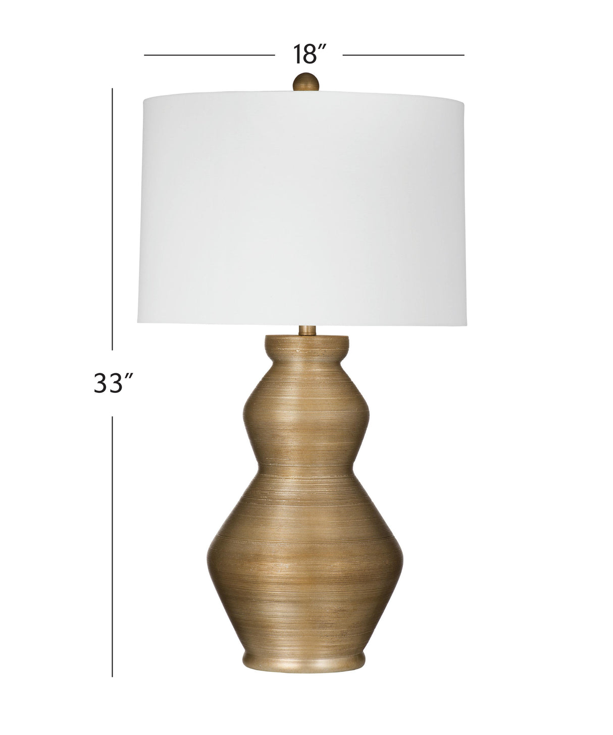 Bassett Antique Gold Panola Table Lamp