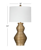 Bassett Antique Gold Panola Table Lamp