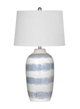 Bassett Cream/Blue Harper Table Lamp