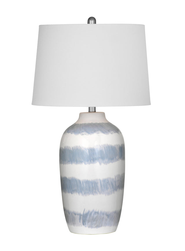 Bassett Cream/Blue Harper Table Lamp