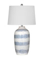 Bassett Cream/Blue Harper Table Lamp